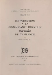 Introduction à la connaissance des HLVN BA de Thaïlande