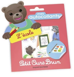 Mes autocollants Petit Ours Brun - L'école