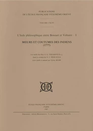 L'Inde philosophique entre Bossuet et Voltaire (2 tomes)