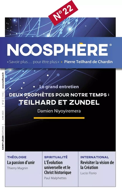 Noosphère 22 -  Les Amis de Teilhard - SAINT LEGER