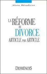 la réforme du divorce. article par article