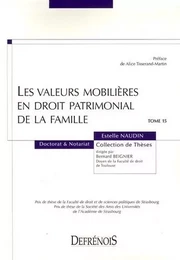 LES VALEURS MOBILIÈRES EN DROIT PATRIMONIAL DE LA FAMILLE