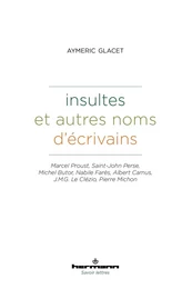 Insultes et autres noms d'écrivains