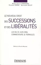 le nouveau droit des successions et des libéralités