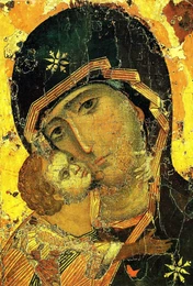 Image de la mère de Dieu de Vladimir par lot de 20 - F107a