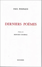 DERNIERS POEMES