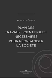 Plan des travaux scientifiques nécessaires pour réorganiser la société