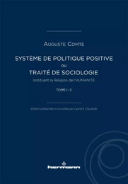 Système de politique positive, tome I - 2