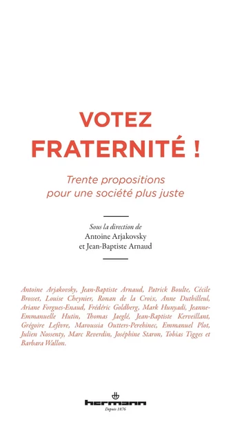 Votez fraternité ! -  - HERMANN