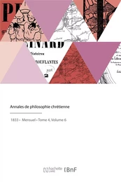 Annales de philosophie chrétienne