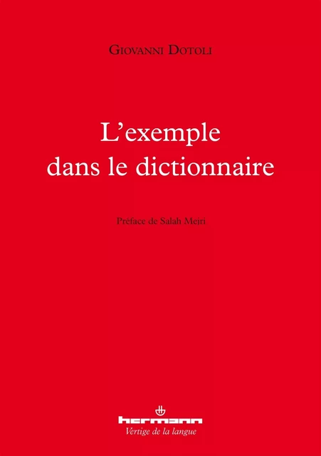 L'exemple dans le dictionnaire - Giovanni Dotoli - HERMANN