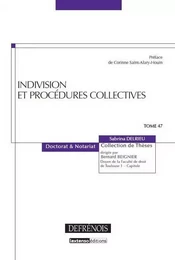 INDIVISION ET PROCÉDURES COLLECTIVES