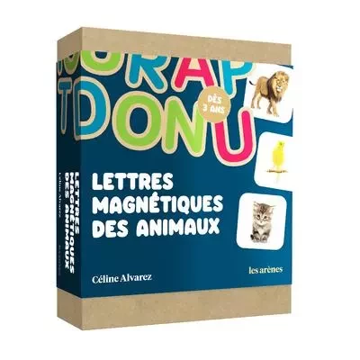 Coffret Lettres magnétiques animaux Céline Alvarez - Céline Alvarez - Groupe Margot