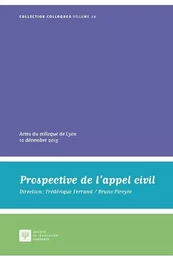 PROSPECTIVE DE L'APPEL CIVIL