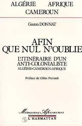 Afin que nul n'oublie