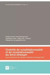 CONTROLE DE CONSTITUTIONNALITE ET DE CONVENTIONNALITE DU DROIT ETRANGER