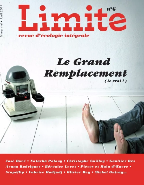 Le grand remplacement (le vrai!) - Revue Limite n°6 -  Collectif - PREMIERE PARTIE