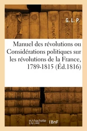 Le manuel des révolutions