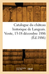 Catalogue d'objets d'art, de curiosité et d'ameublement