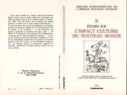 Etudes sur l'impact culturel du Nouveau Monde