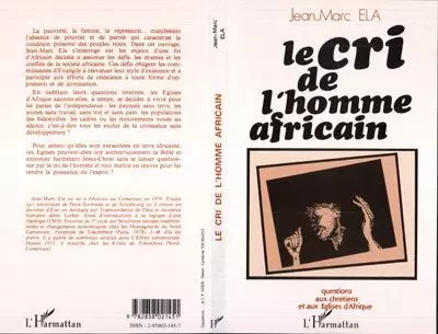 Cri de l'homme africain - Jean-Marc Ela - Editions L'Harmattan