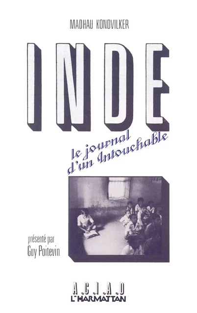 Inde: journal d'un intouchable - Guy Poitevin - Editions L'Harmattan