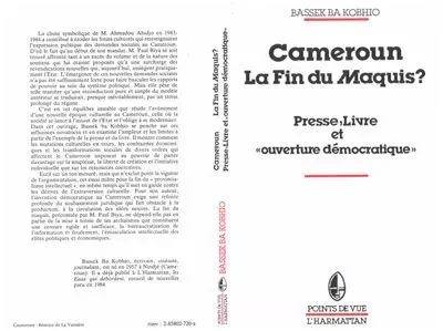 Cameroun, la fin du maquis? - Bassek Ba Kobhio - Editions L'Harmattan