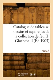 Catalogue de tableaux, dessins et aquarelles, bronzes de Barye, Mêne et Cain, meubles