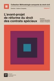 L'avant-projet du droit des contrats spéciaux