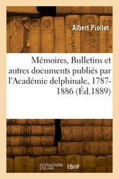 Table méthodique et alphabétique des matières contenues dans les Mémoires, Bulletins