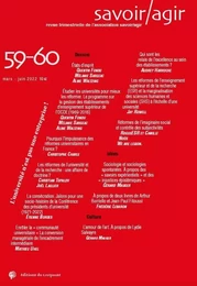 Revue Savoir/Agir n° 59-60