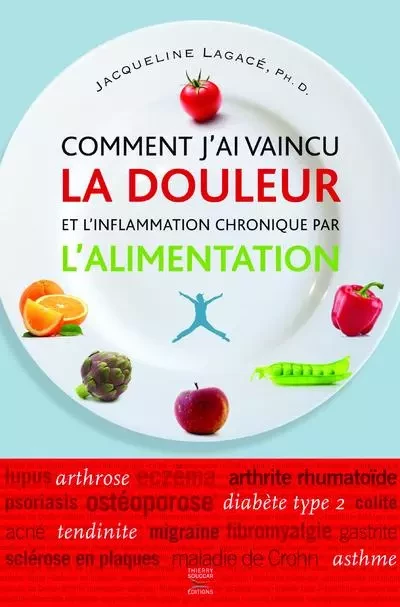 Comment j'ai vaincu la douleur et l'inflammation chronique par l'alimentation - Jacqueline Lagace - THIERRY SOUCCAR