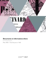 Documents et informations divers