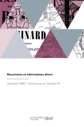 Documents et informations divers