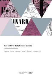 Les archives de la Grande Guerre