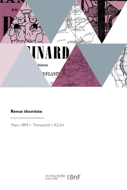 Revue thomiste -  Collectif - HACHETTE BNF