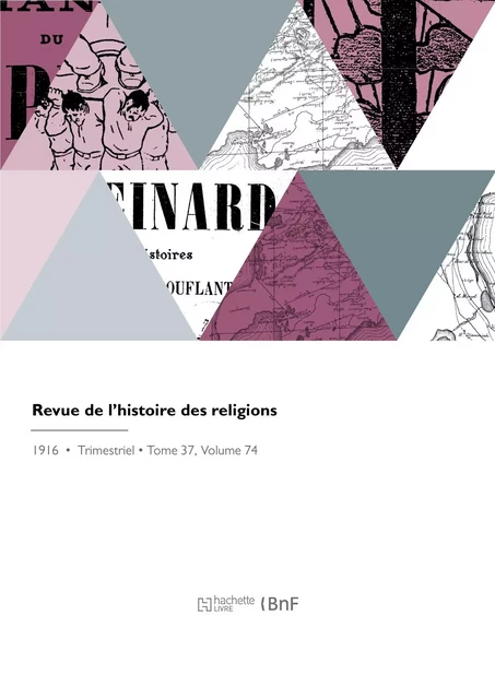 Revue de l'histoire des religions - Maurice Vernes - HACHETTE BNF