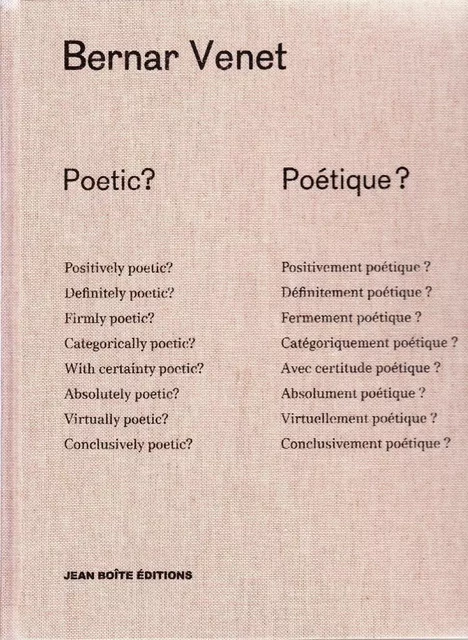 Poetic ? Poétique ? - anthologie 1967-2017 -  - JBE BOOKS