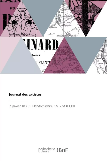 Journal des artistes -  Société libre des beaux-arts - HACHETTE BNF