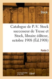 Catalogue analytique de pièces de théâtre classées de P.-V. Stock