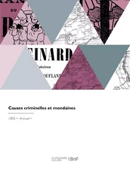 Causes criminelles et mondaines