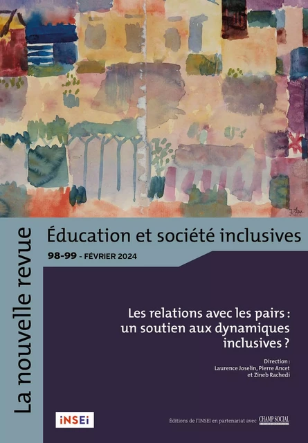 La nouvelle Revue Education et Société inclusives n° 98-99 -  - CHAMP SOCIAL