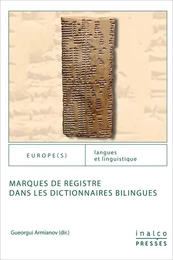 Marques de registre dans les dictionnaires bilingues