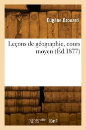 Leçons de géographie, cours moyen