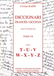 Diccionari francés / occitan T7 [T-Z]