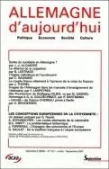 ALLEMAGNE D'AUJOURD'HUI, N 157/JUILLET-SEPTEMBRE 2001. SORTIE DU NUCL EAIRE EN ALLEMAGNE ? -  - PU SEPTENTRION