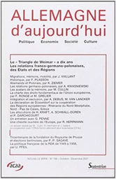 Allemagne d''aujourd''hui, n°158/octobre - décembre 2001