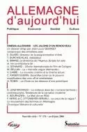 ALLEMAGNE D'AUJOURD'HUI, N 176/AVR.-JUIN 2006. CINEMA ALLEMAND : LES  JALONS D'UN RENOUVEAU -  - PU SEPTENTRION