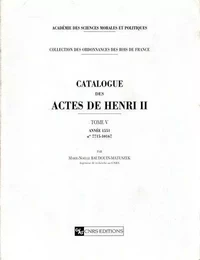 Catalogue des actes de Henri II - tome 5