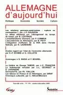 REVUE ALLEMAGNE D'AUJOURD'HUI N170 LMD 3-5-8 CONVERGENCES ET DIVERGEN CES ENTRE LA FRANCE ET L'ALLEM